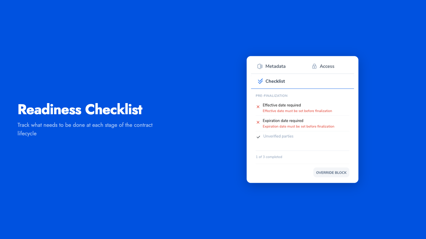 Contract Readiness Checklist