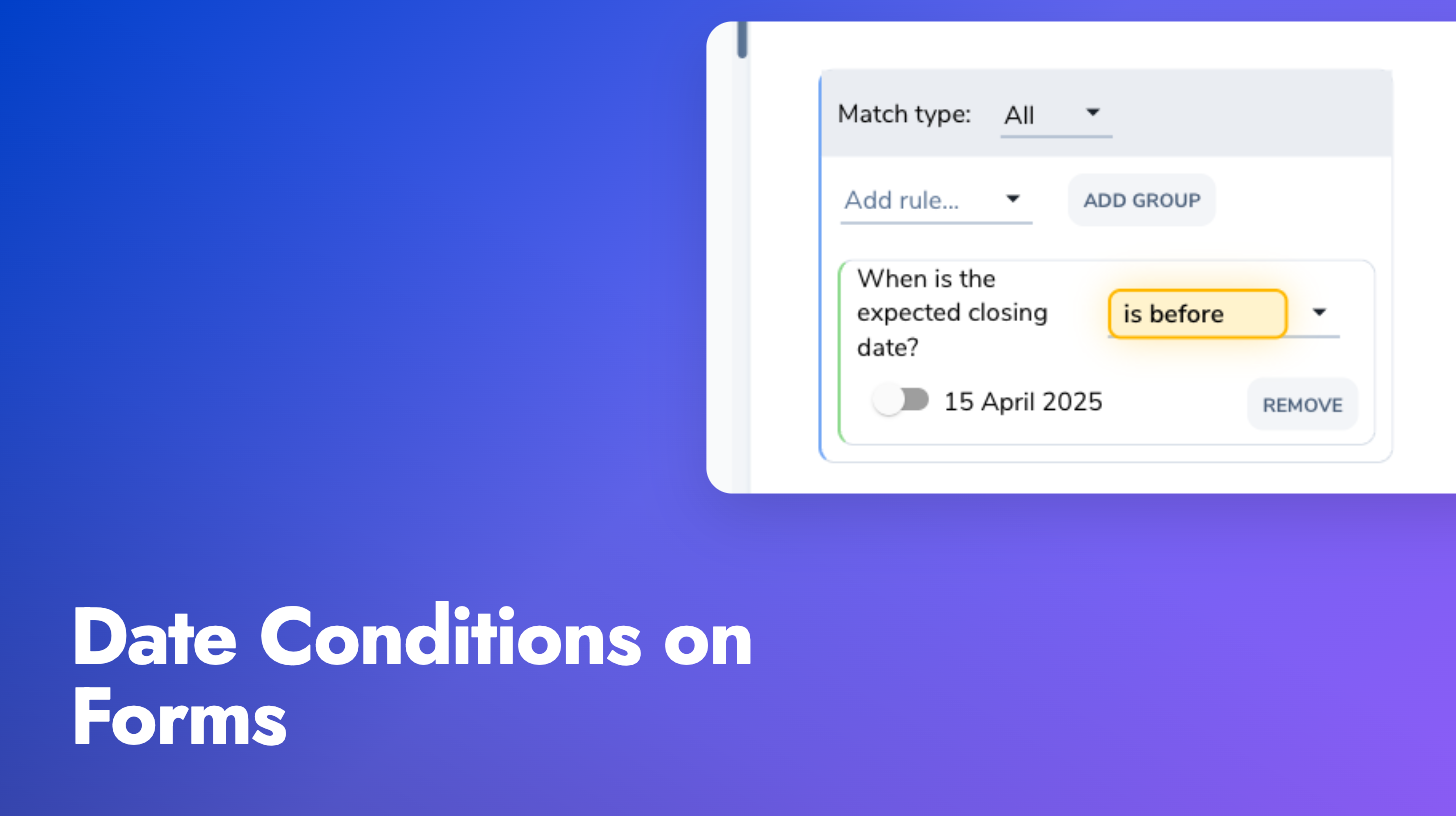 Date Conditions on Form Fields