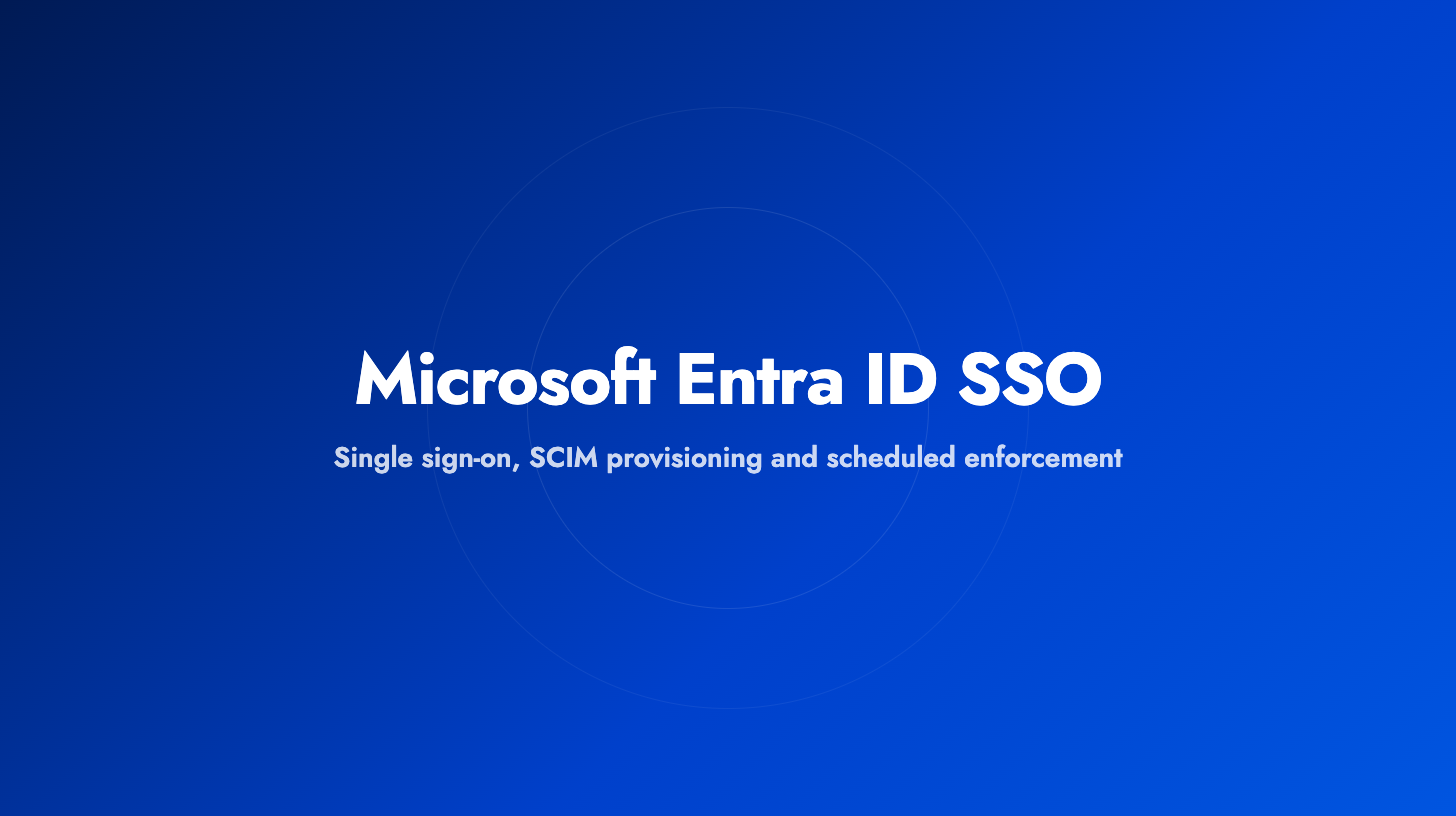 Microsoft Entra ID SSO