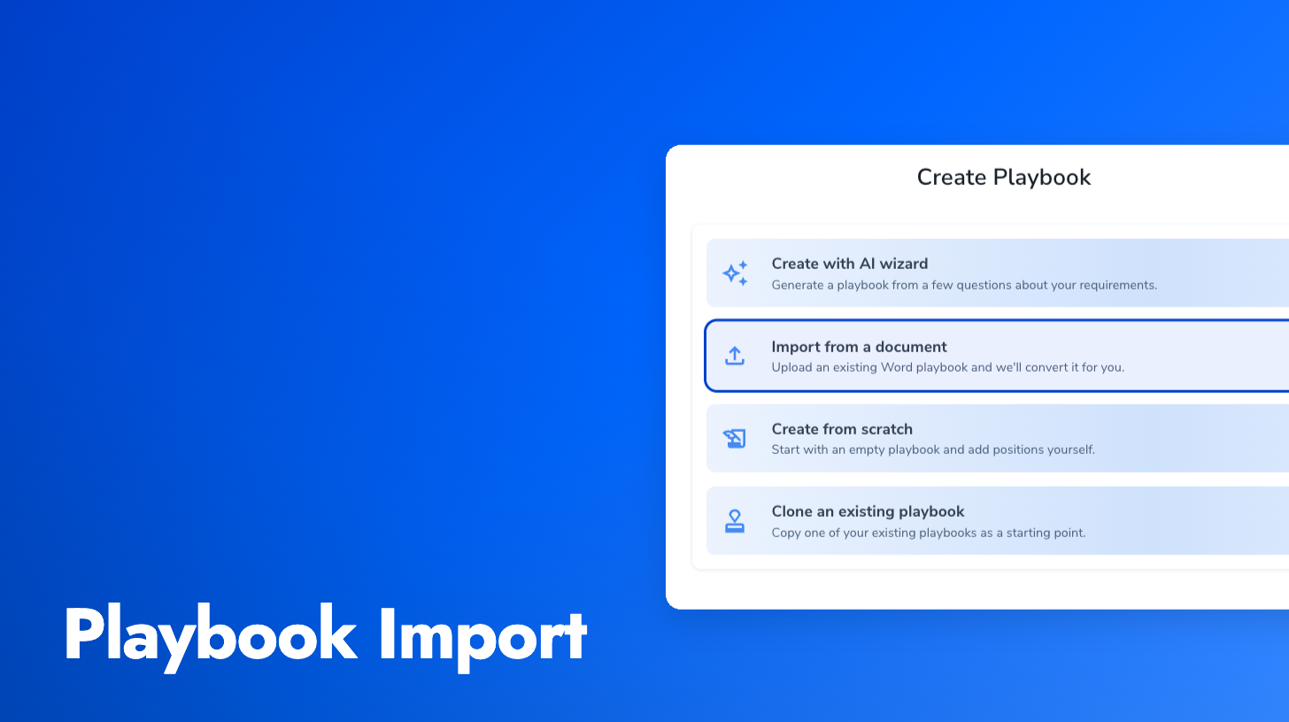 Import a Playbook from a Word Document