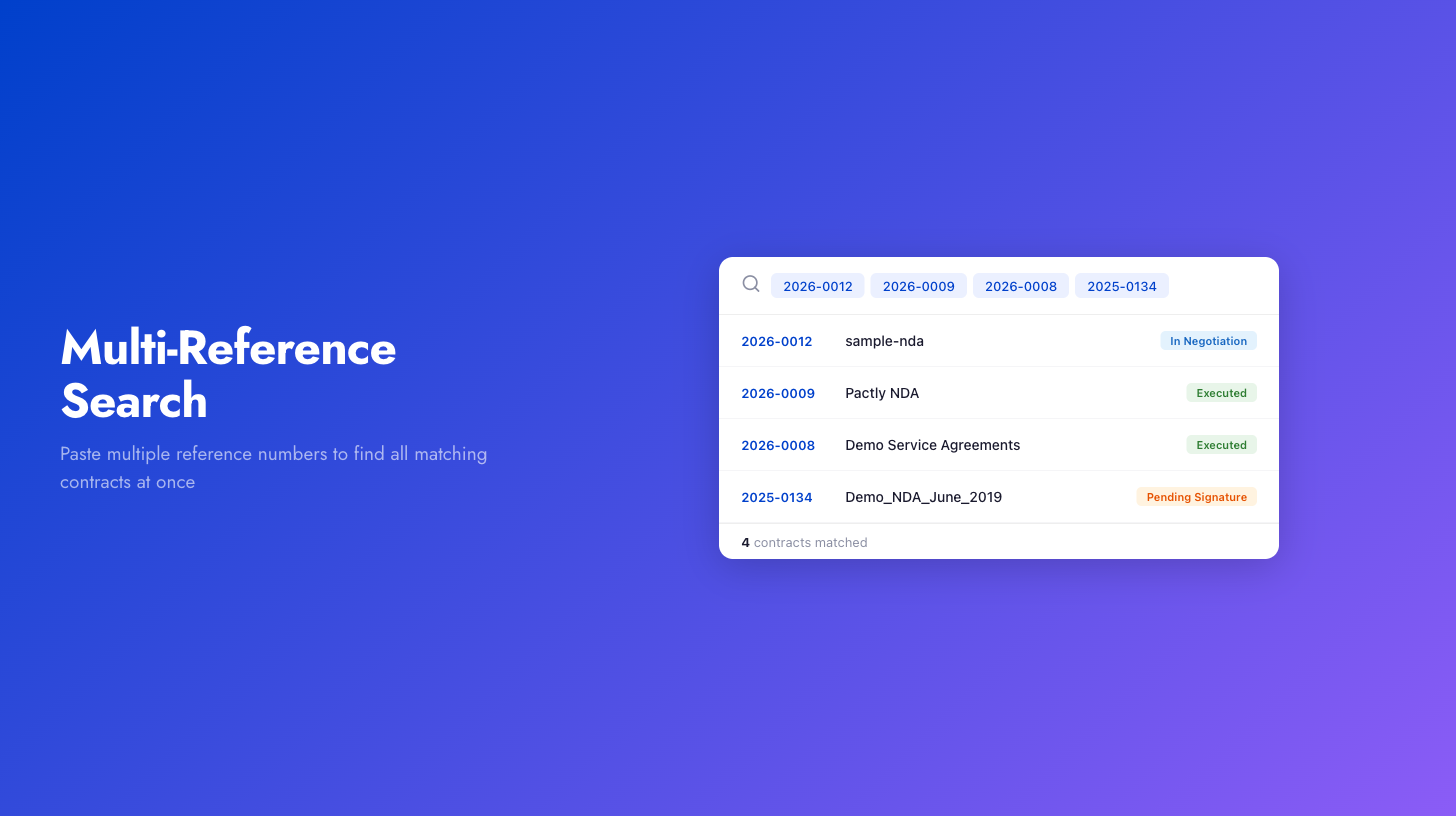 Multi-Reference Search
