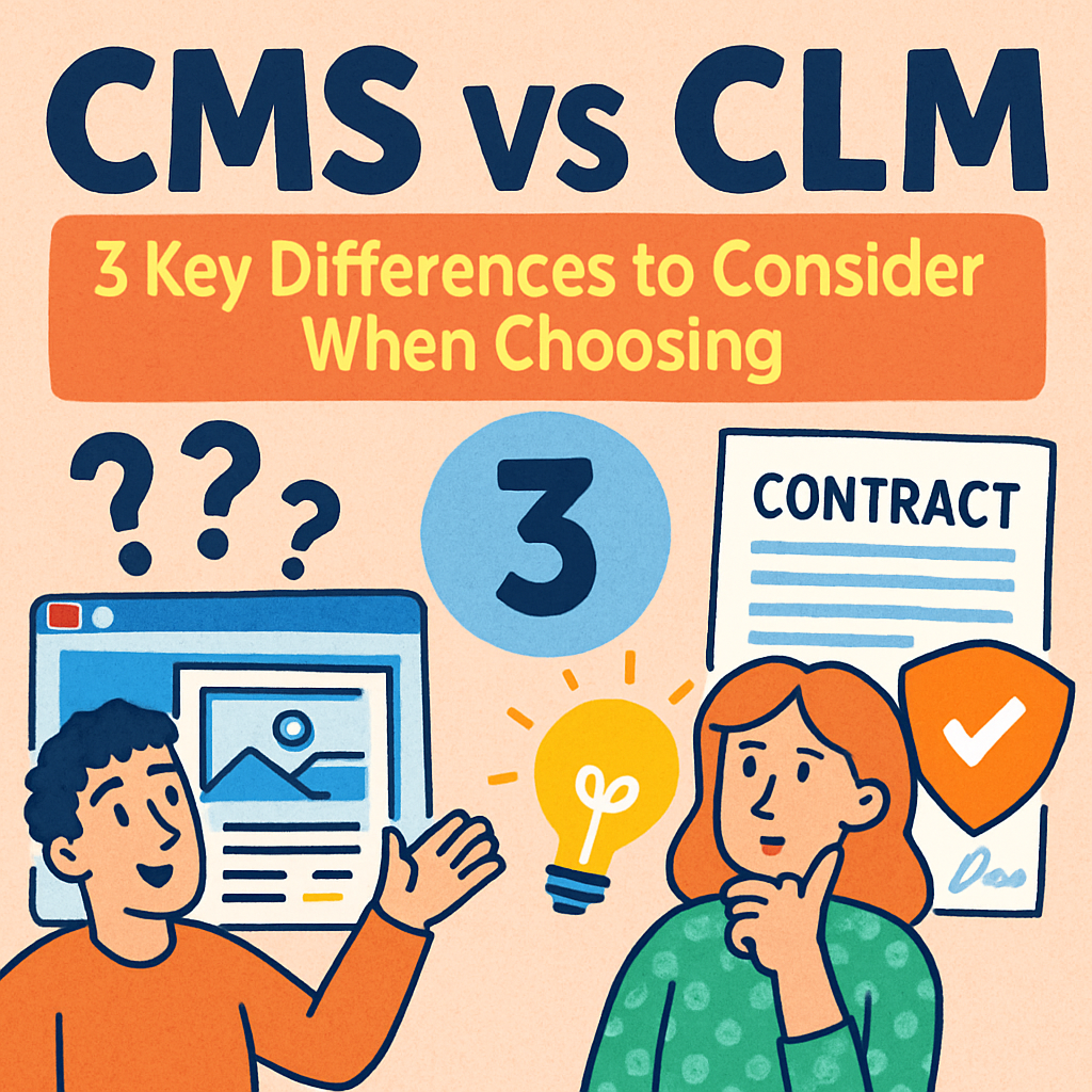 Learn the 3 key differences between CMS and CLM and discover which system best fits your business needs.