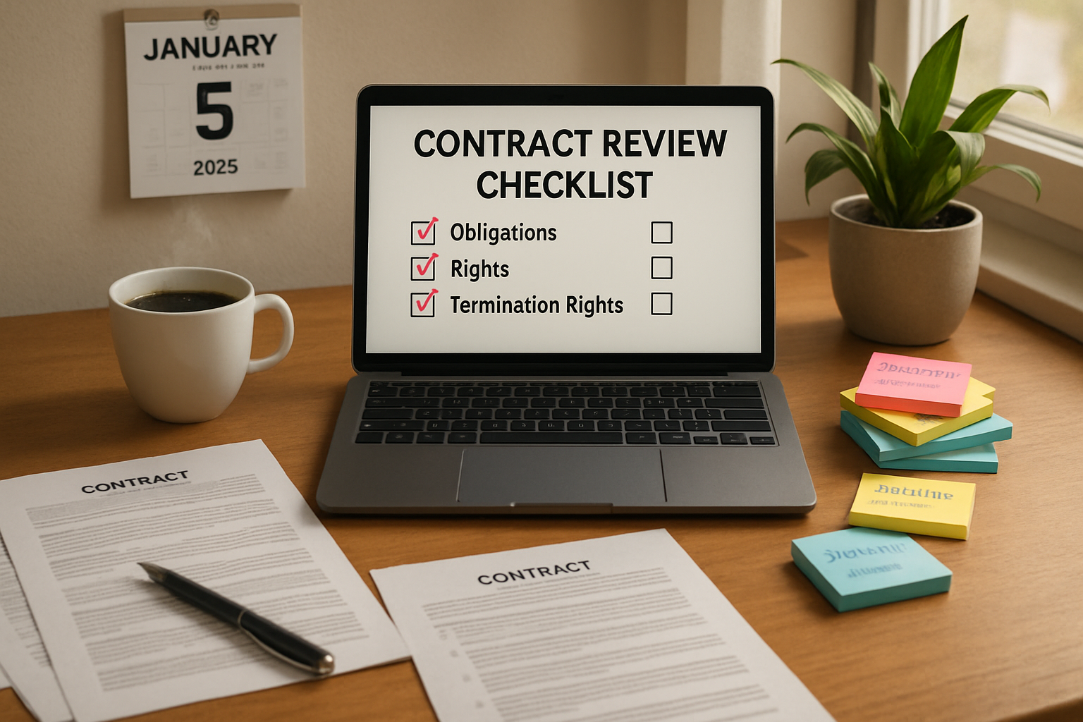 Mitigate risk with our 2026 Contract Review Checklist. Learn what to look for, how to identify red flags, and ensure legal compliance before you sign.