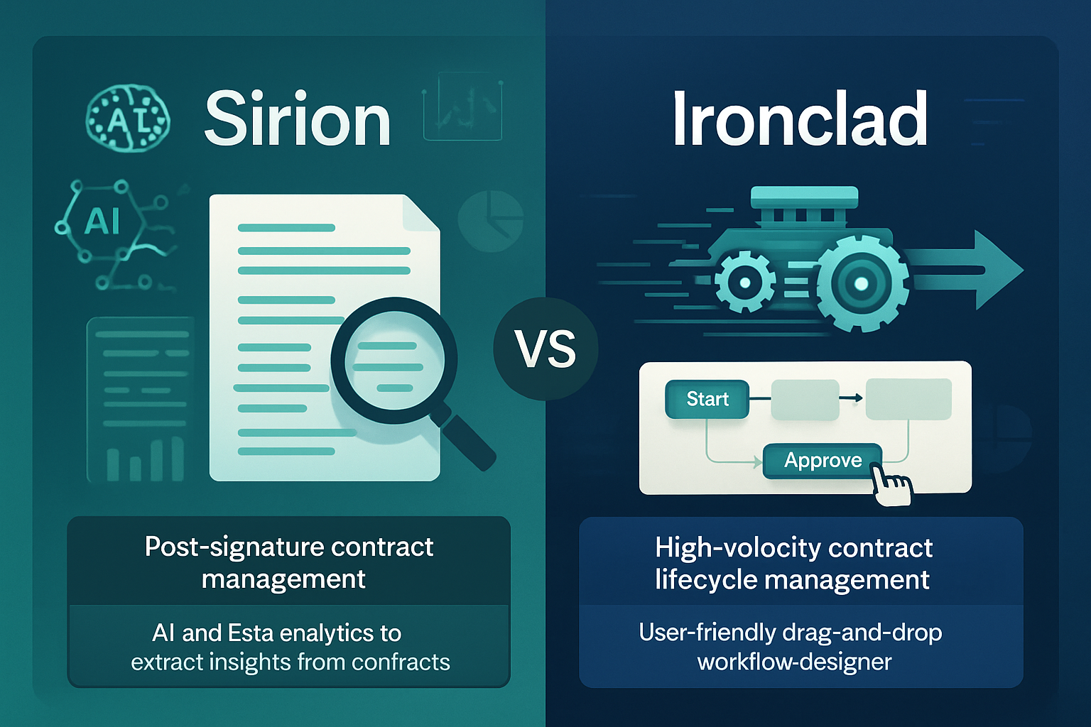 Sirion vs. Ironclad 2026: The ultimate head-to-head. Compare Ironclad’s 9.0 UX and "out of the box" velocity against Sirion’s 9.3 support and "Agentic AI" obligation tracking.