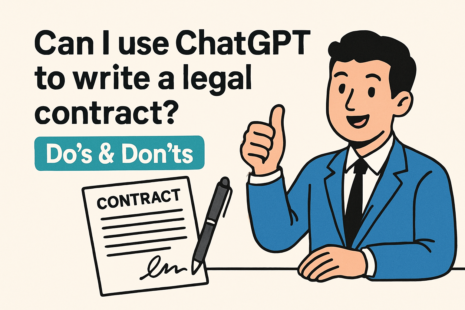 Can ChatGPT Write a Legal Contract? Do's and Don'ts