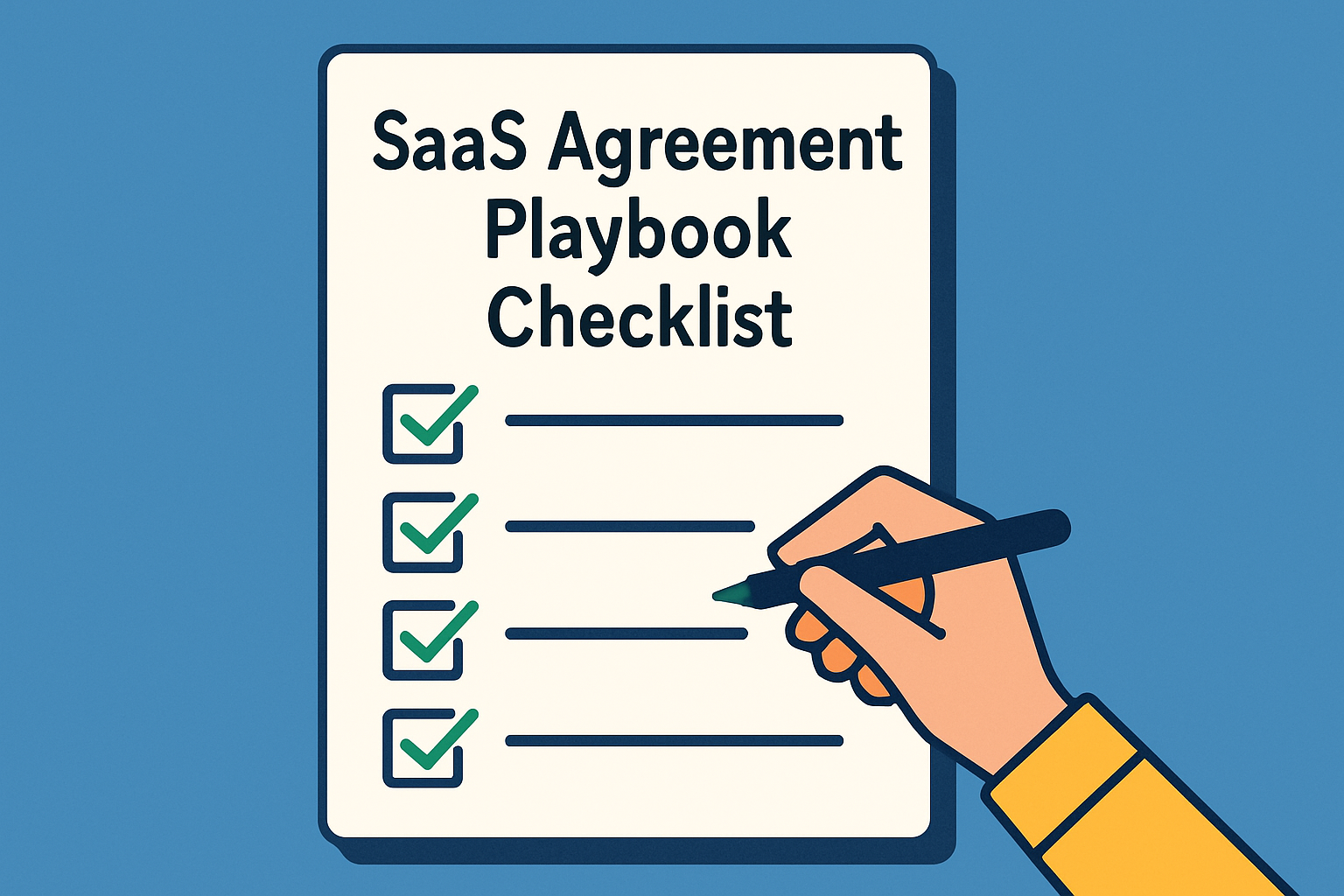 SaaS Agreement Playbook Checklist