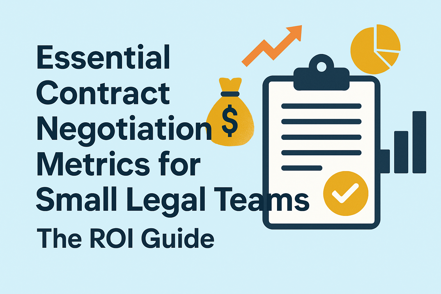 Learn to track contract negotiation metrics for small legal teams—complete with KPIs for turnaround time, clause deviation, and value realization.