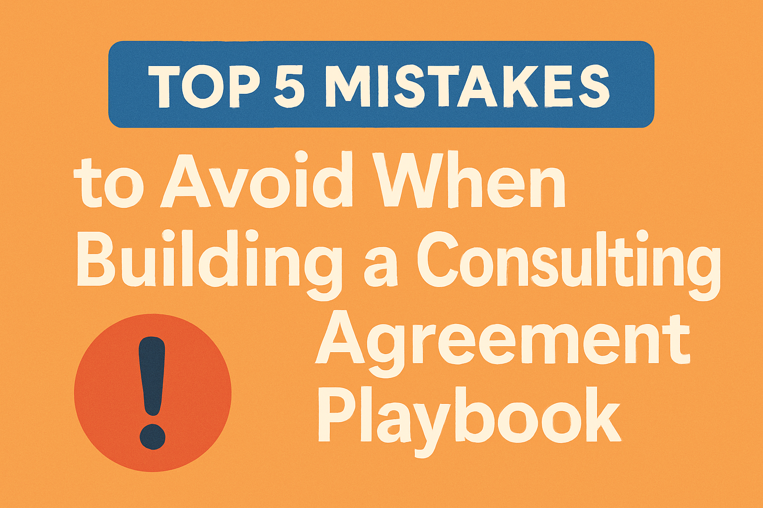 Avoid the 5 most common pitfalls when building your Consulting Agreement Playbook. From "one-size-fits-all" templates to ignoring SOW protections, learn how to build a framework that speeds up deals and protects your IP.