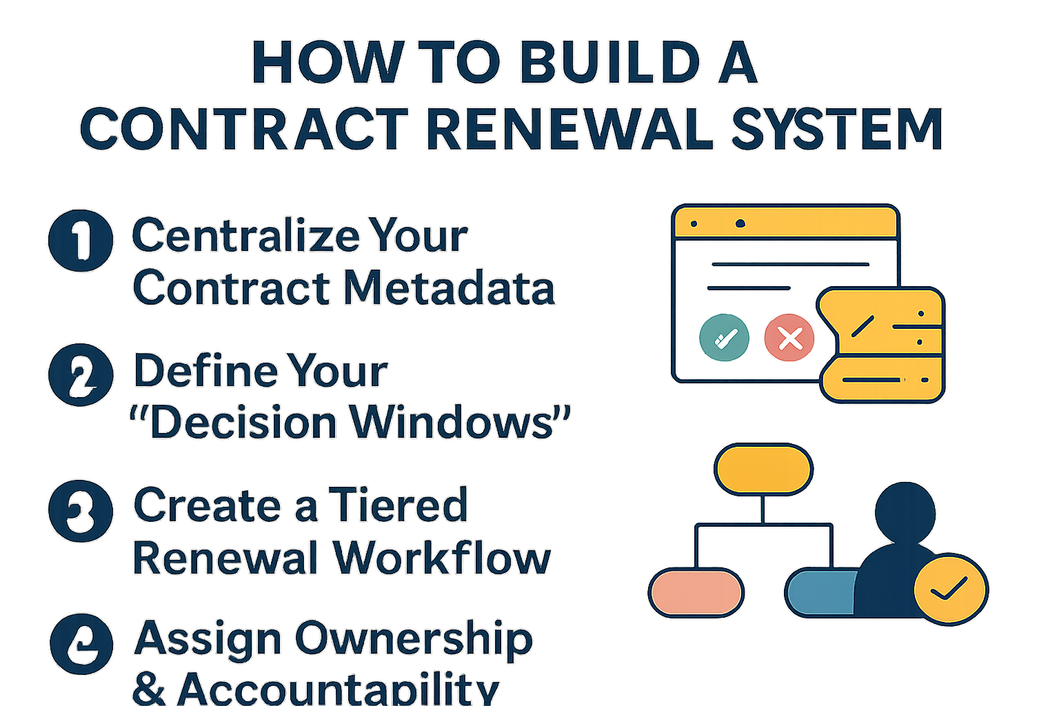 Learn how to build a proactive contract renewal system that tracks Decision Dates instead of just expirations—regardless of whether you use SharePoint, HubSpot, or a CRM.