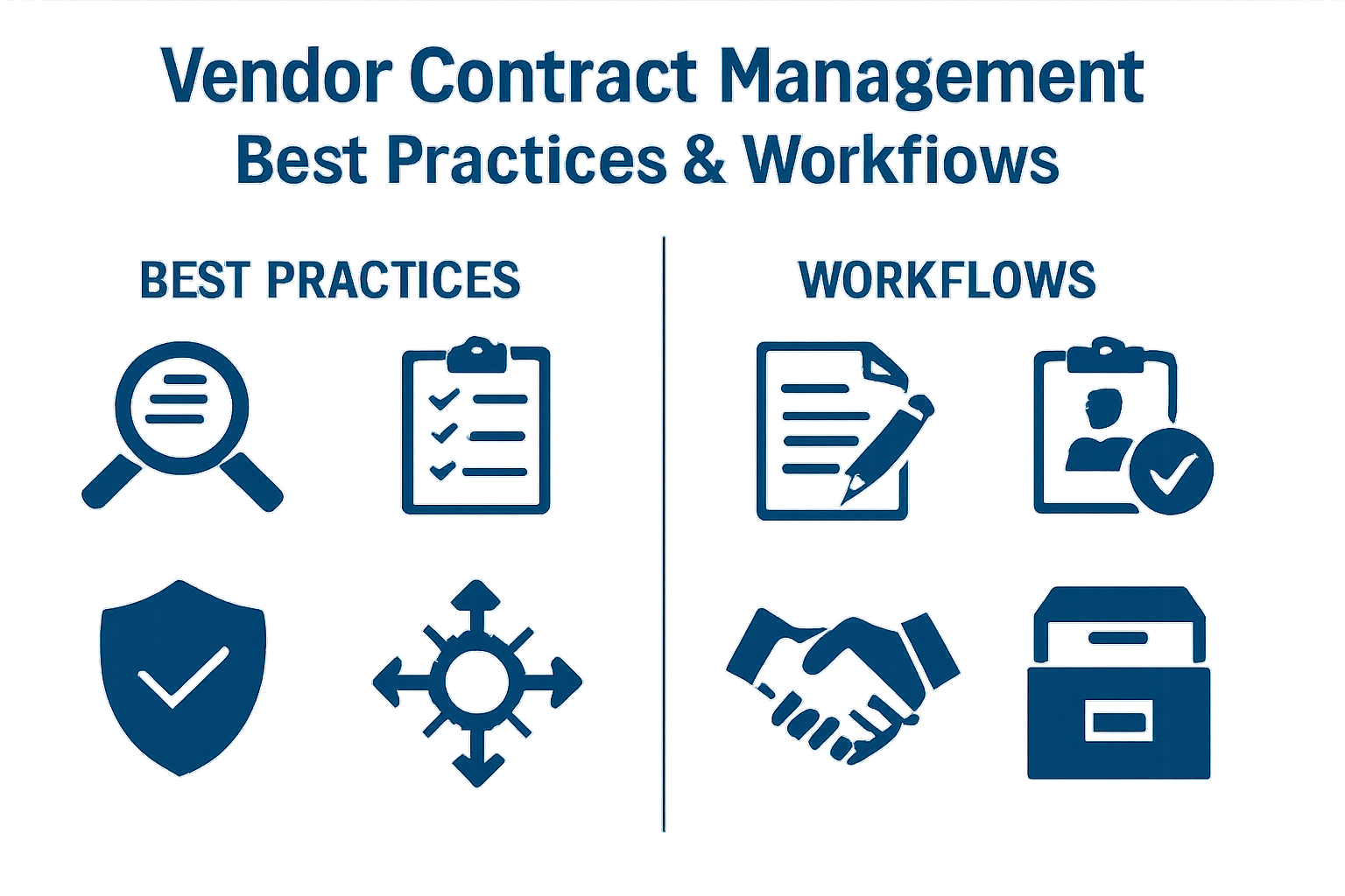 Master vendor contract management with 4 automated workflows and 7 strategic best practices to eliminate "hidden spend" and streamline onboarding for a more resilient supply chain.